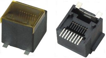 Zwei kompakte Modularbuchsen