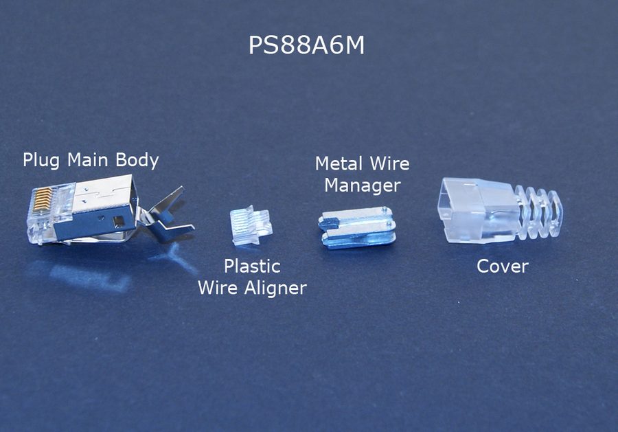 Bestandteile des Steckers PS88A6M